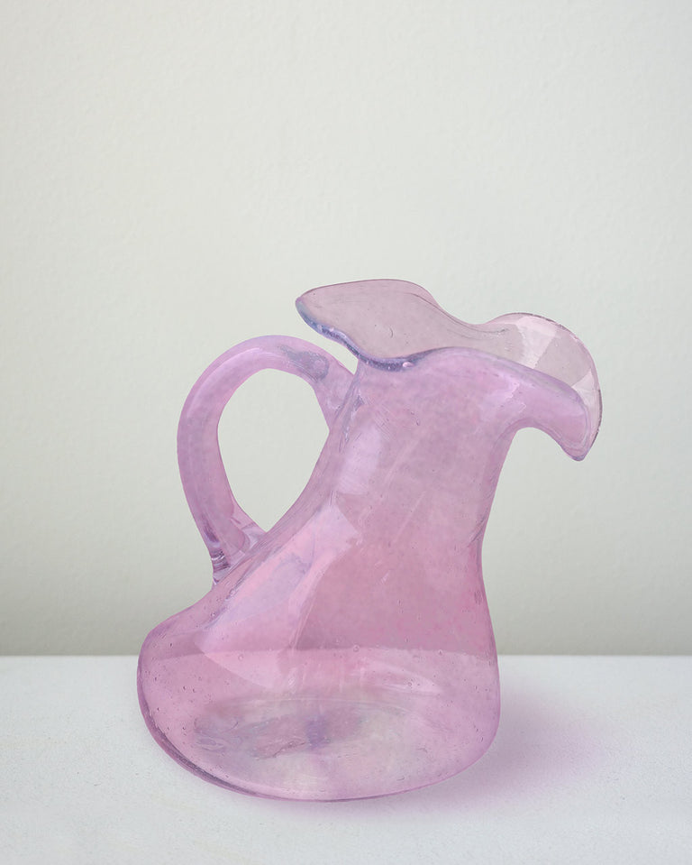 "Notsobig" Thaw - Small Recycled Glass Small Jug in Pink