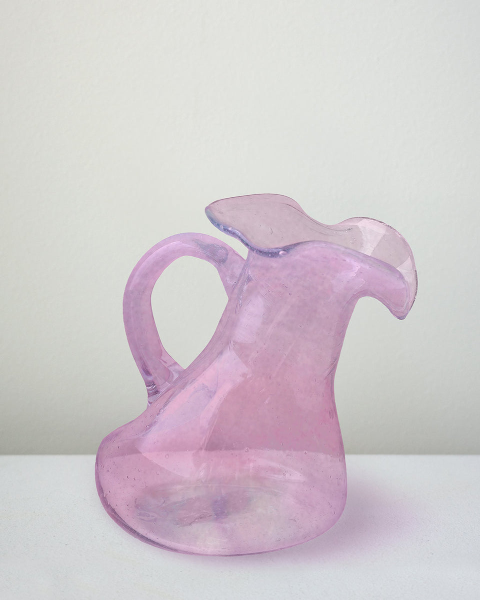 "Notsobig" Thaw - Small Recycled Glass Small Jug in Pink