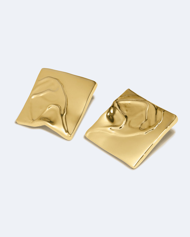You're Overthinking Again - Recycled Gold Vermeil Earrings