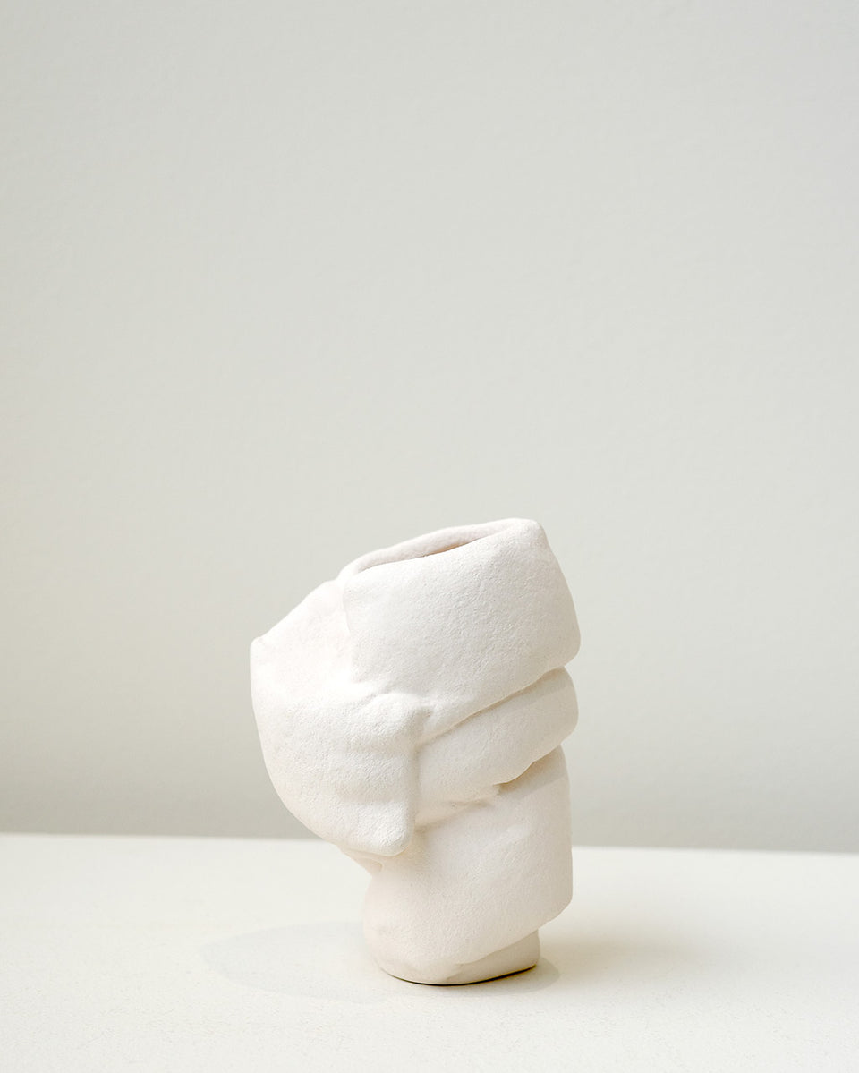 Well Wrapped - Small Vase in Texture Beige