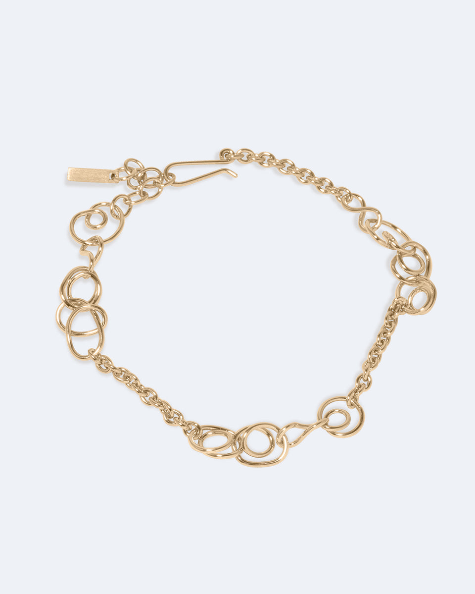 Bracelet en Vermeil Or Nuage d'Orage