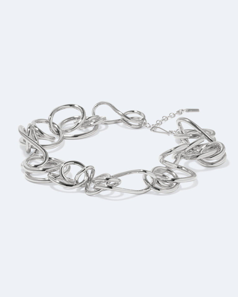 Perplexe - Collier Plaqué Platine