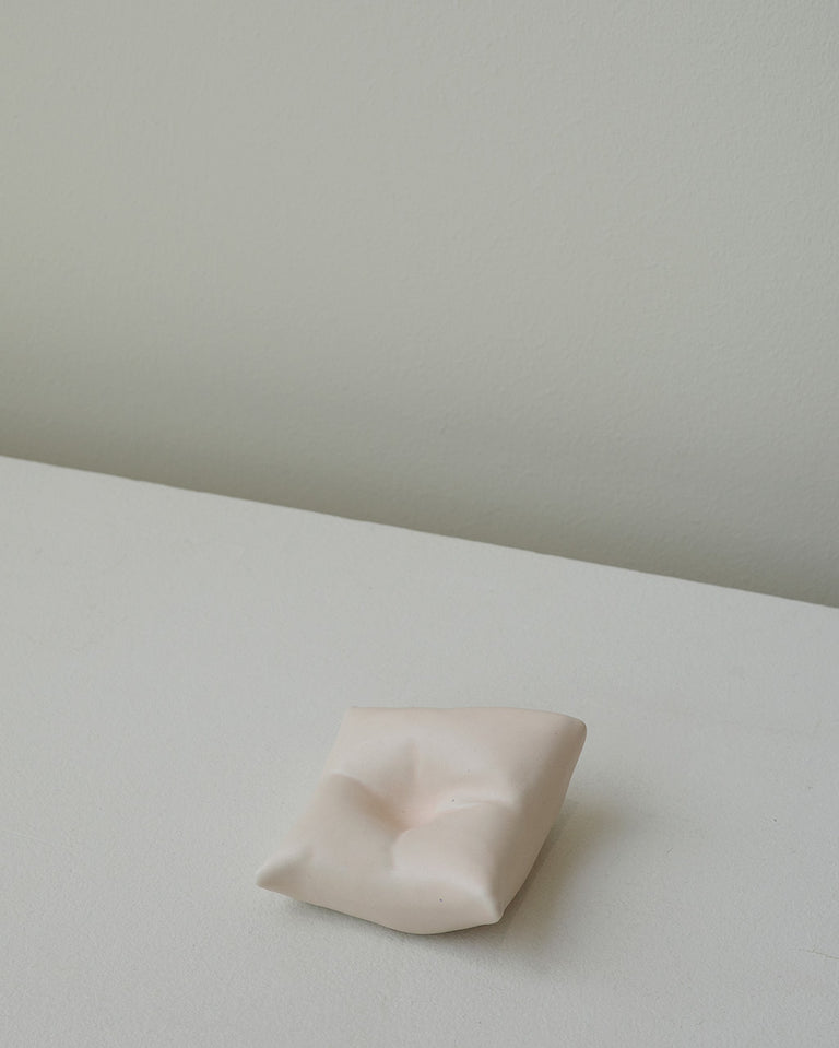Bumped II - Ceramic Cushion in Matte Peach