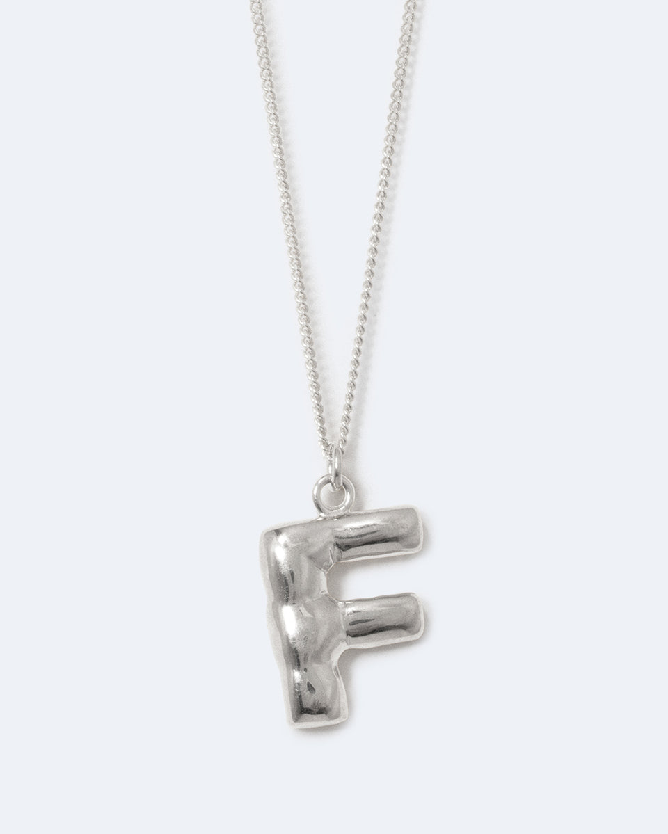 Classicworks™ F - Recycled Sterling Silver Necklace