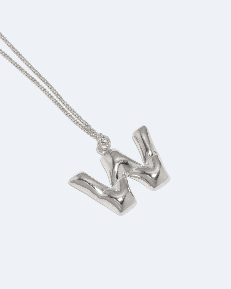 Classicworks™ W - Recycled Sterling Silver Necklace