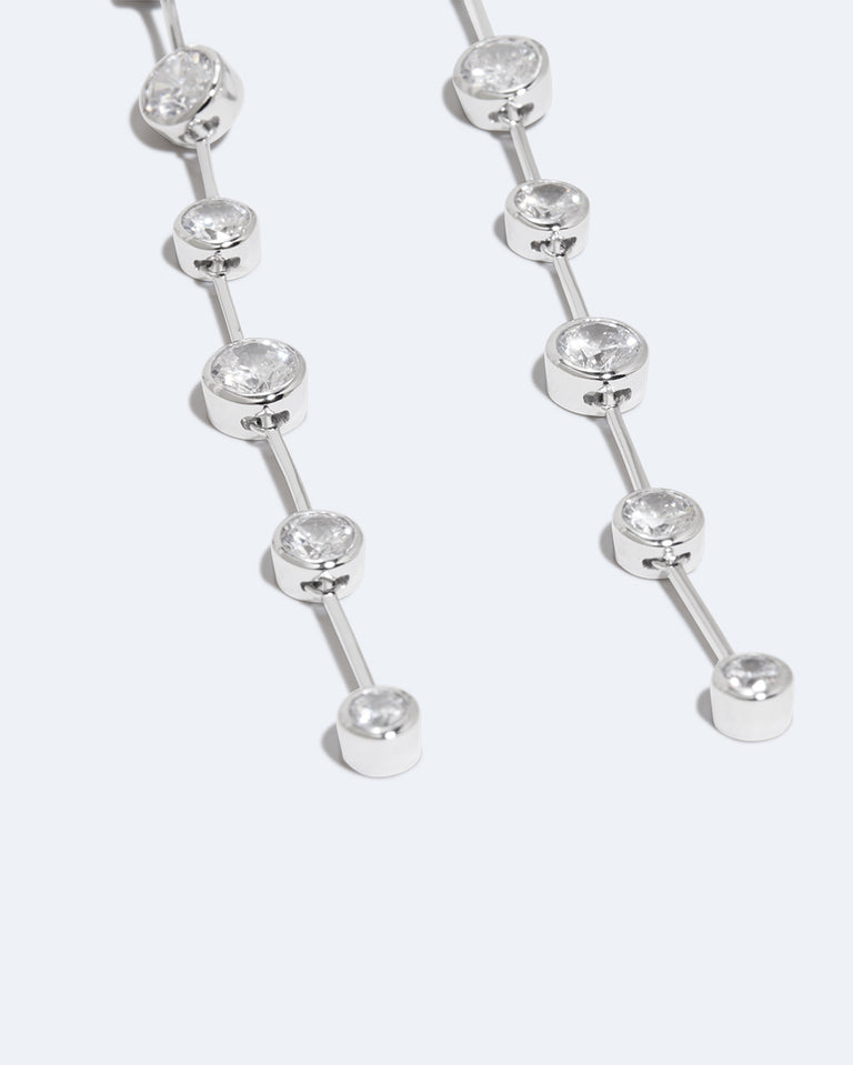 My Second Cup of Coffee - Zirconia and Recycled Silver Earrings