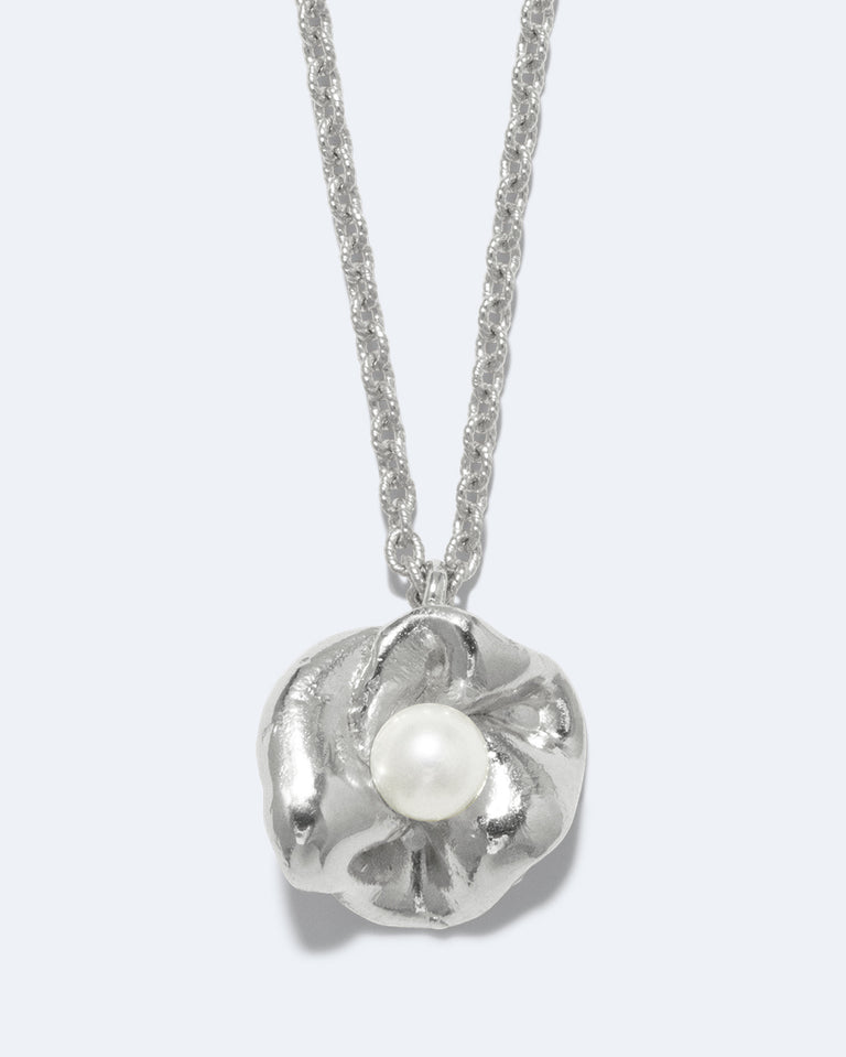 Odyssée onirique - Pendentif en perle et argent recyclé