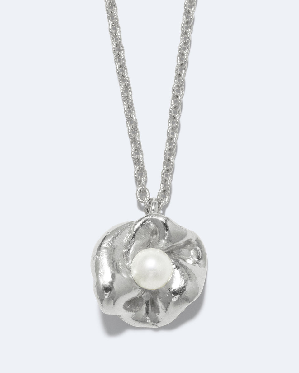 Odyssée onirique - Pendentif en perle et argent recyclé