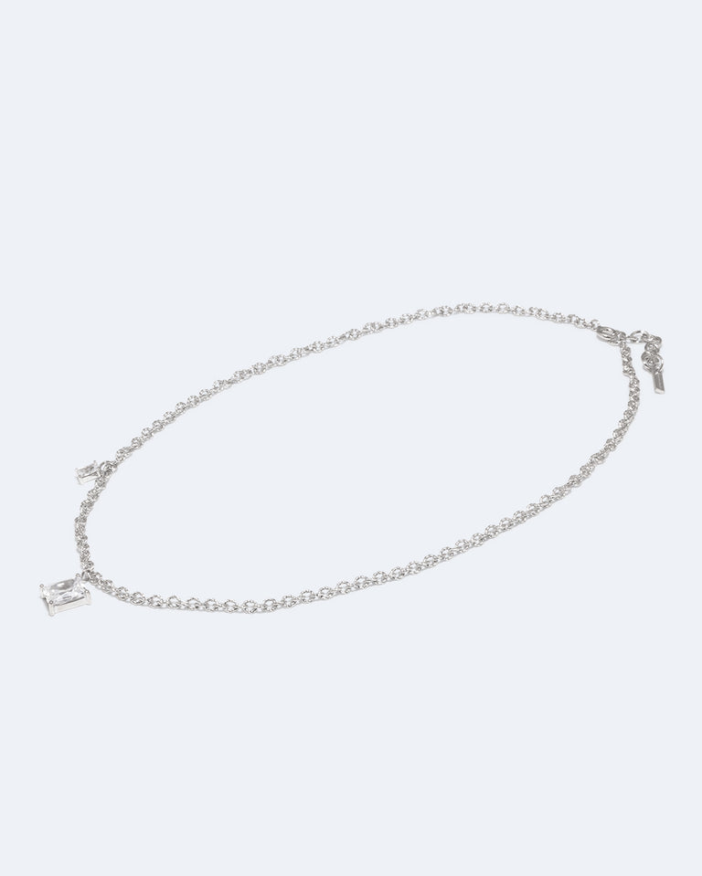 Rêves Chiffrés - Collier en Zircon et Argent Sterling