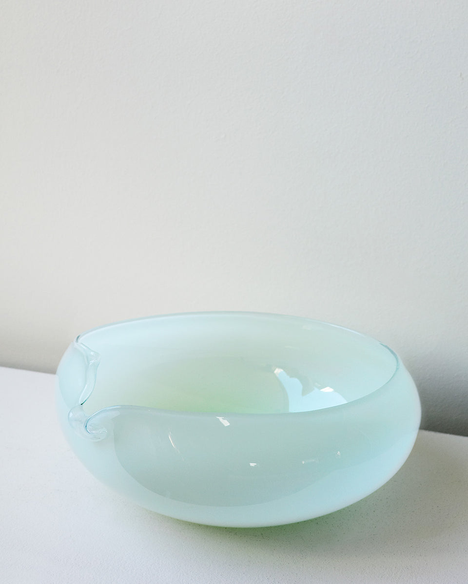 B136 - Saladier en verre recyclé vert menthe