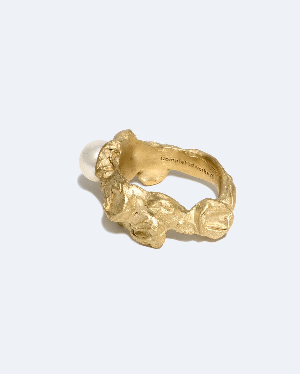 Bague Bubble - Perle et Vermeil Or