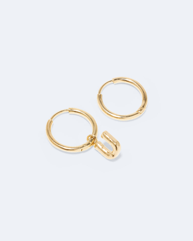 Boucles d'oreilles Classicworks™ U - Vermeil d'or recyclé
