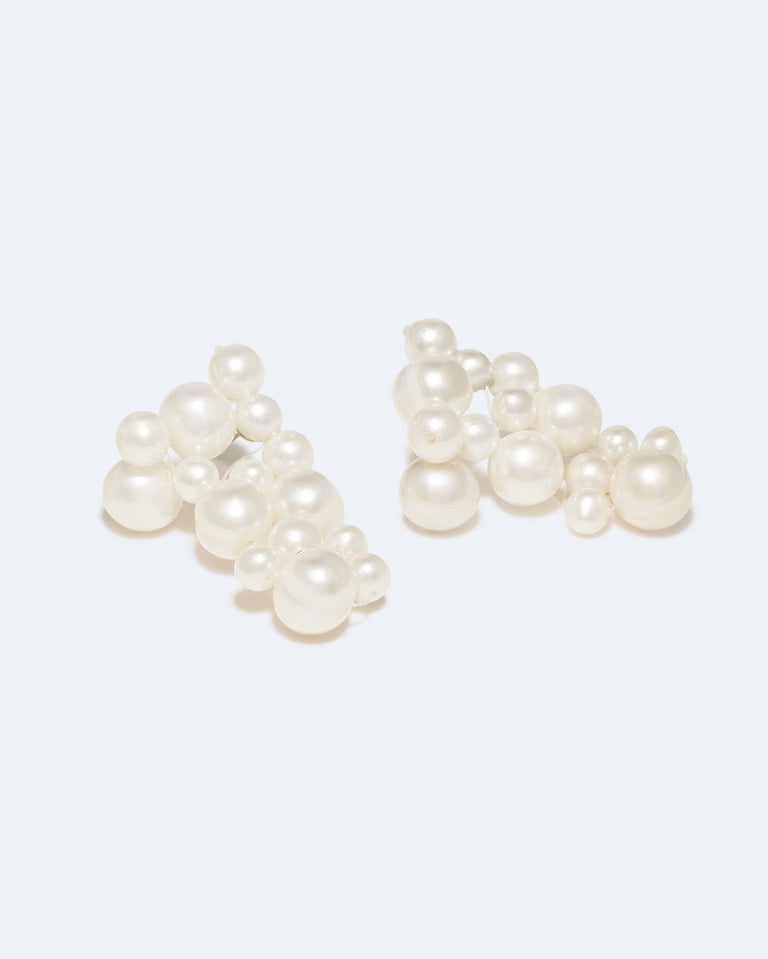 What's the Big Idea? - Pearl and Gold Vermeil Earrings
