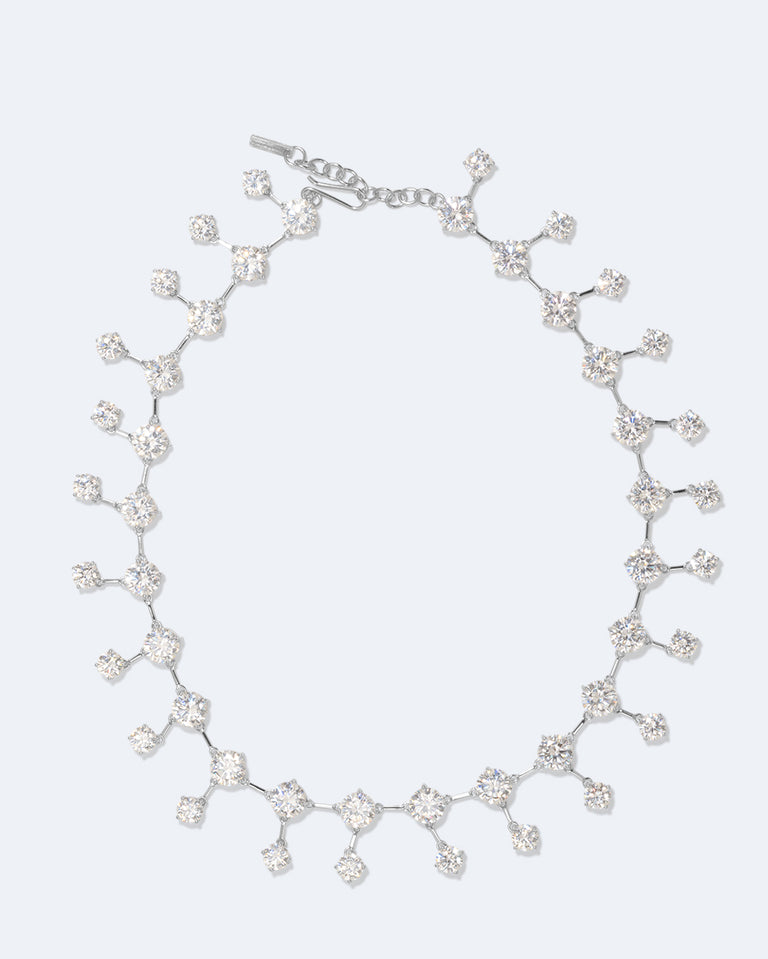 Chemin de la Mémoire - Collier en Zircon et Argent Recyclé