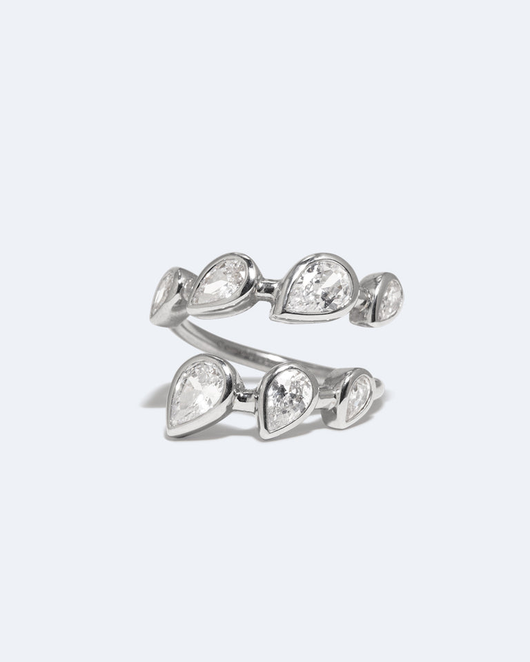 Bague Arc – Zircon et argent recyclé