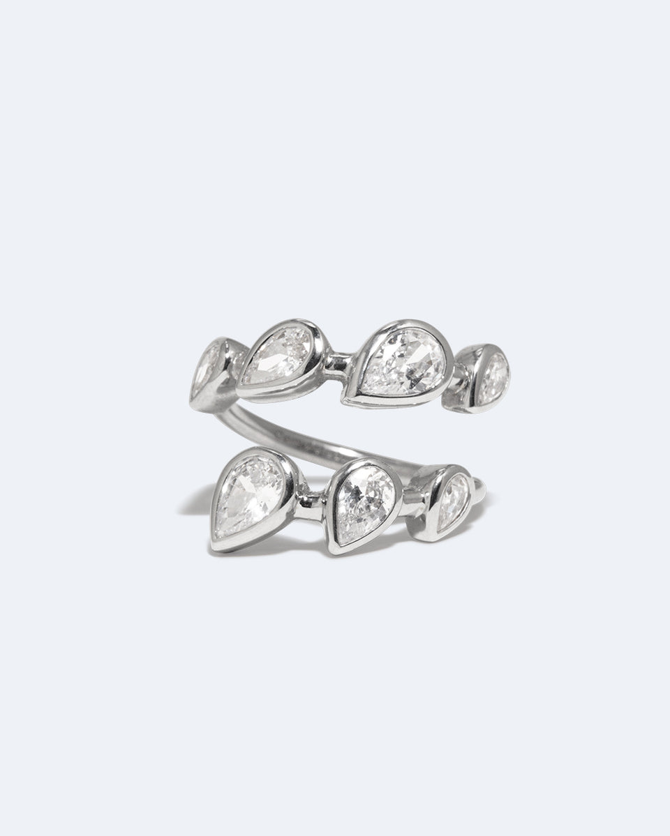 Bague Arc – Zircon et argent recyclé