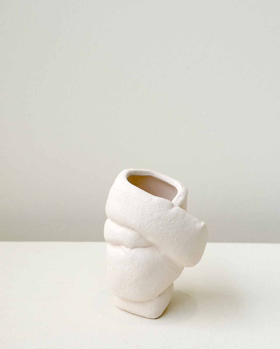 Well Wrapped - Small Vase in Texture Beige