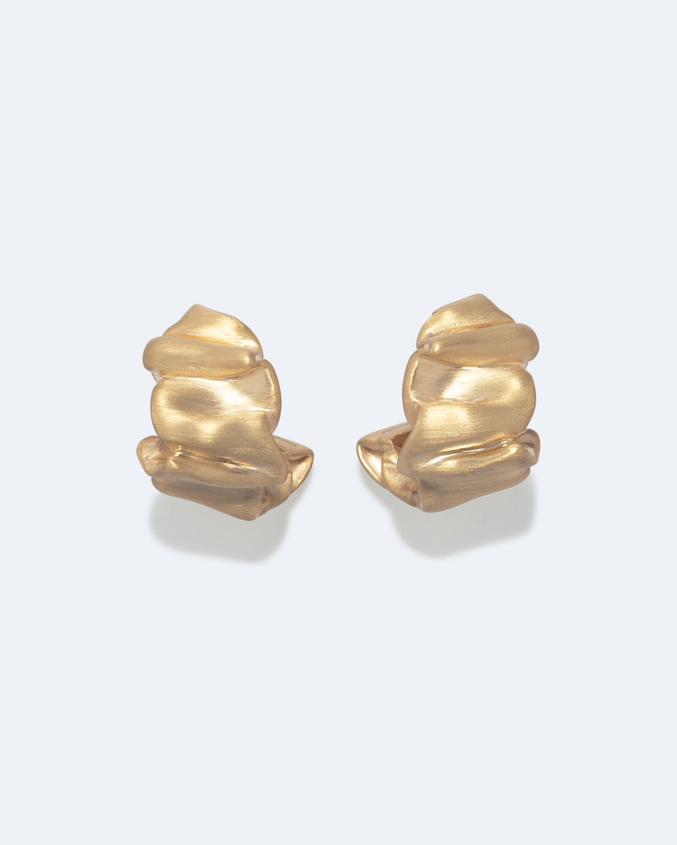 R2255- Boucles d'oreilles plaquées or