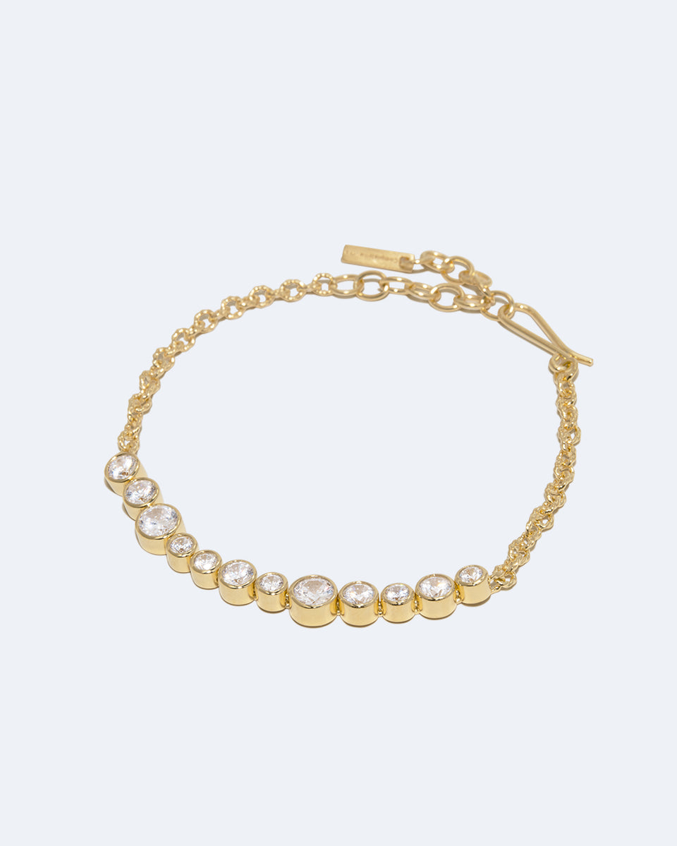 Wild Eyed - Bracelet en Zirconia et Vermeil d'Or Recyclé