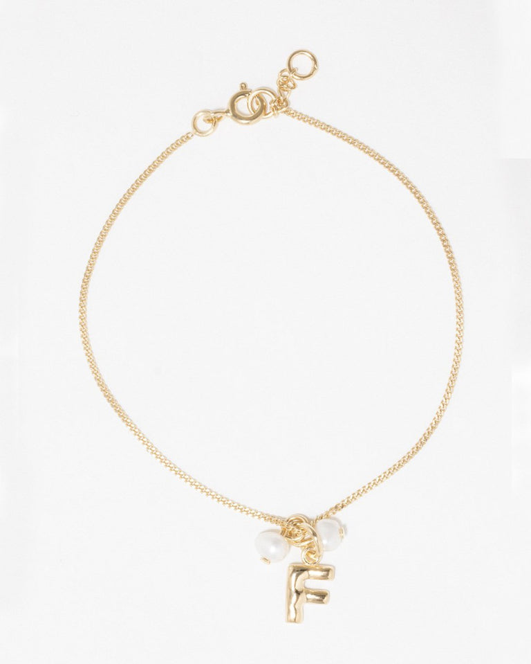 Classicworks™ F - Gold Vermeil and Pearl Bracelet