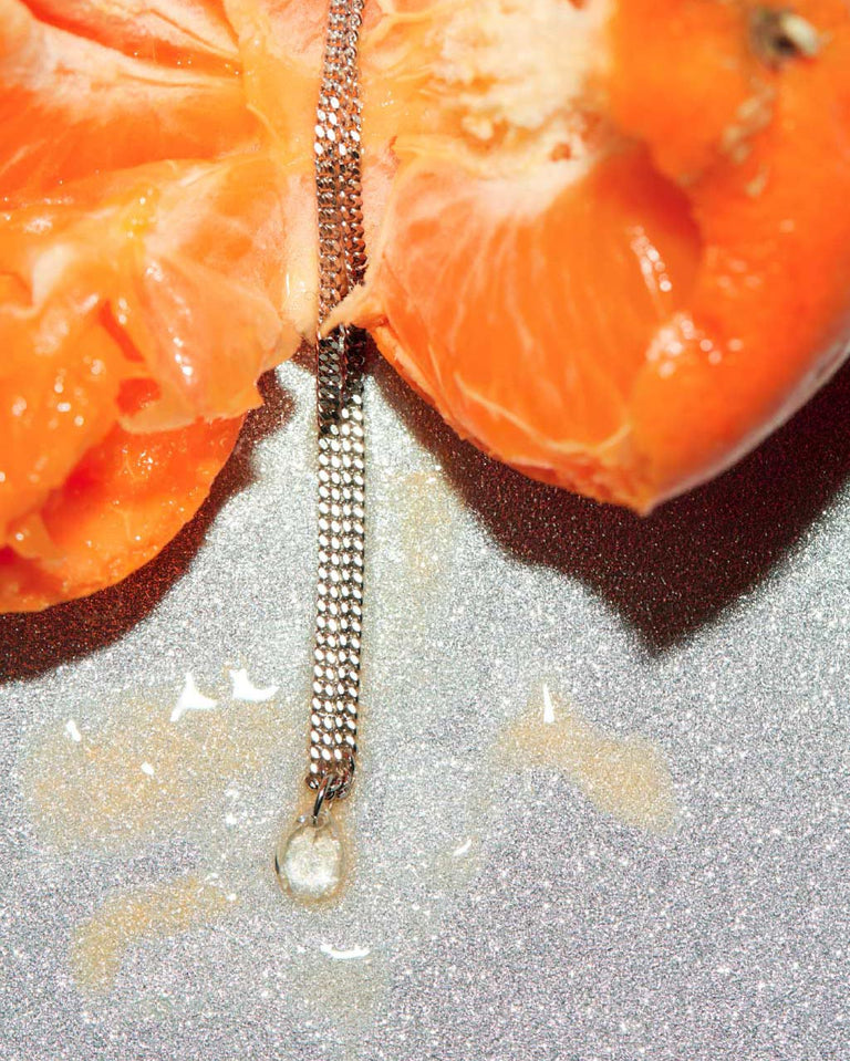 Pas un autre aphorisme ! - Bracelet en oxyde de zirconium et plaqué platine