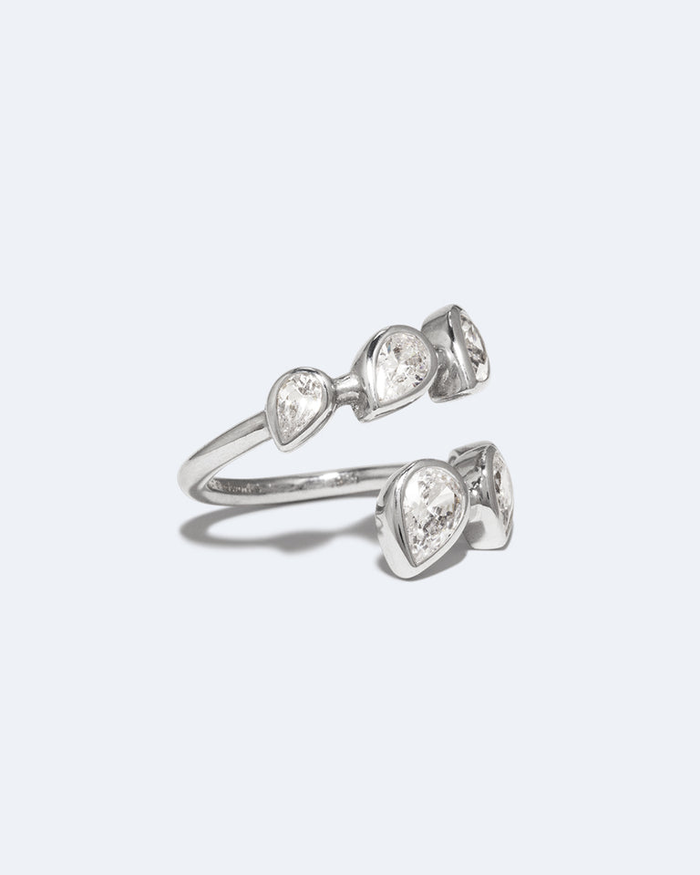 Bague Arc – Zircon et argent recyclé