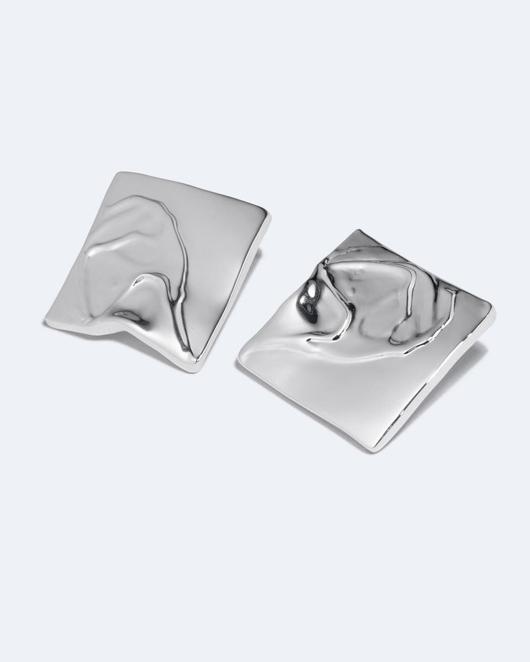 You're Overthinking Again - Recycled Silver Earrings