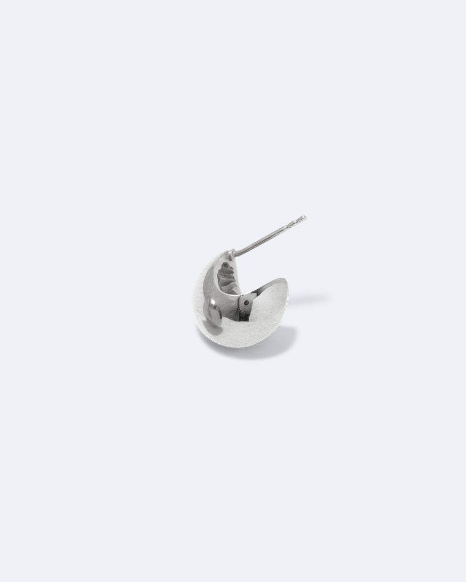 H39 - Boucle d'oreille plaquée platine
