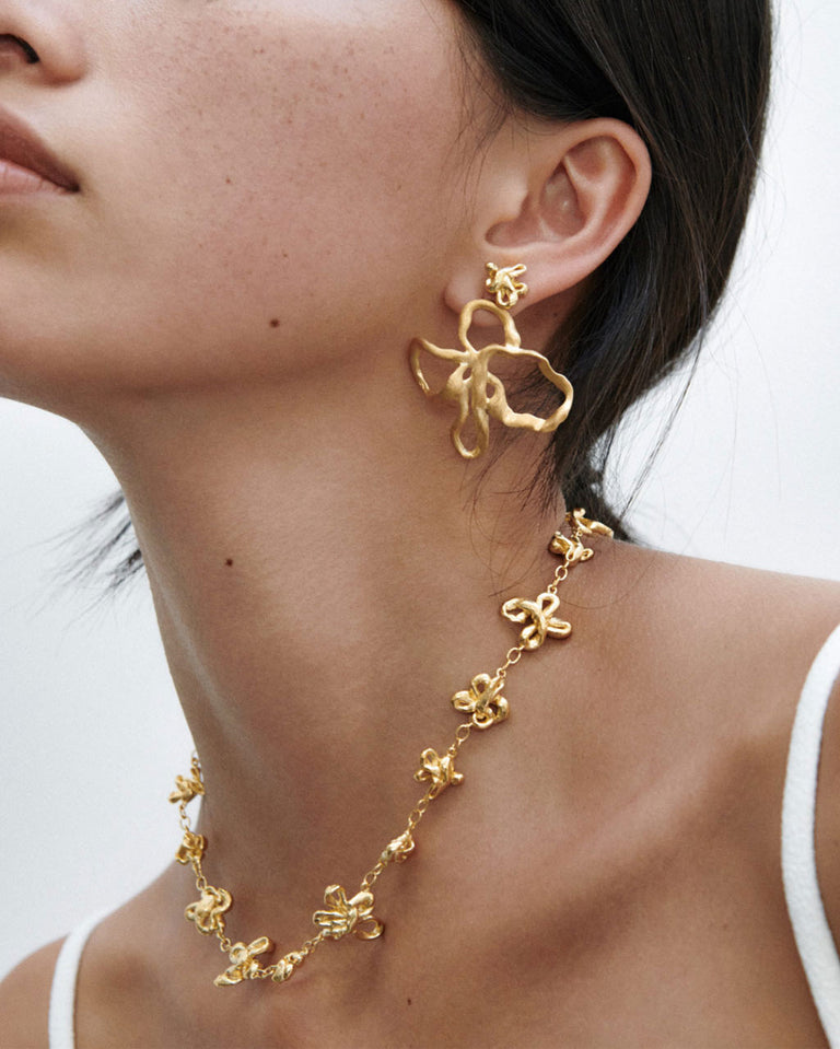 Swirls - Recycled Gold Vermeil Earrings