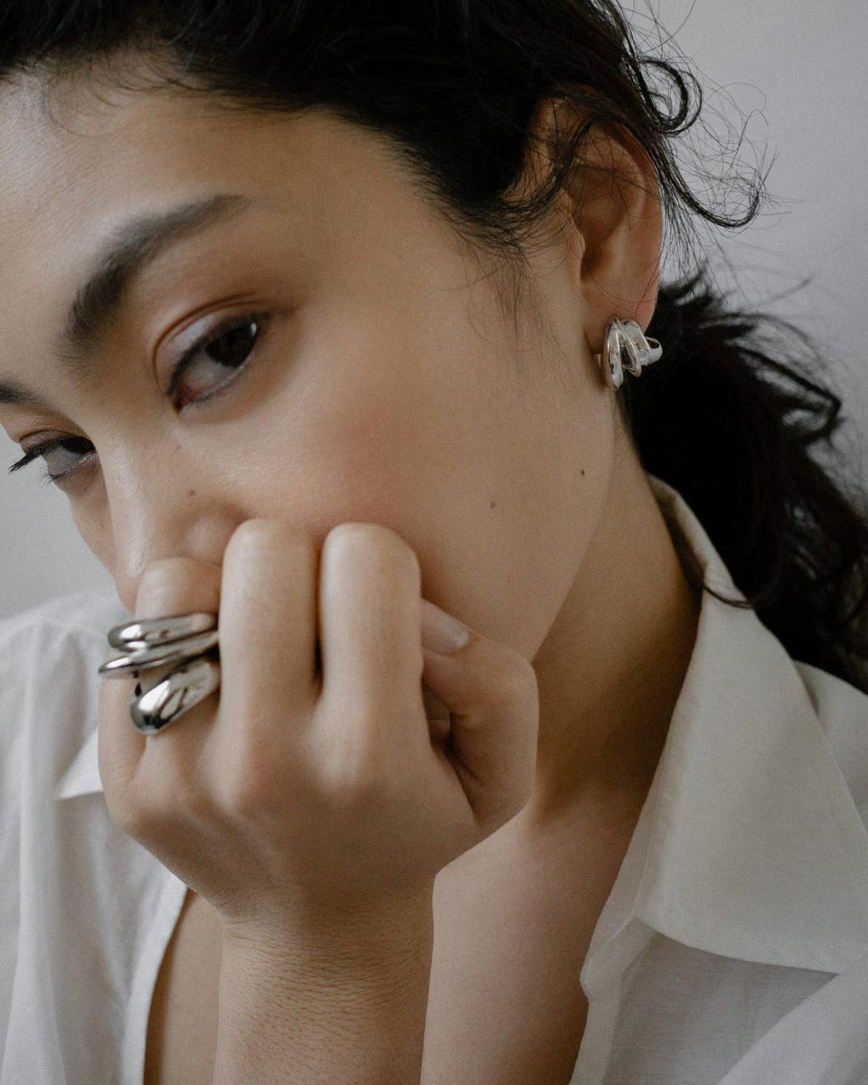Dollop - Boucles d'oreilles en vermeil recyclé