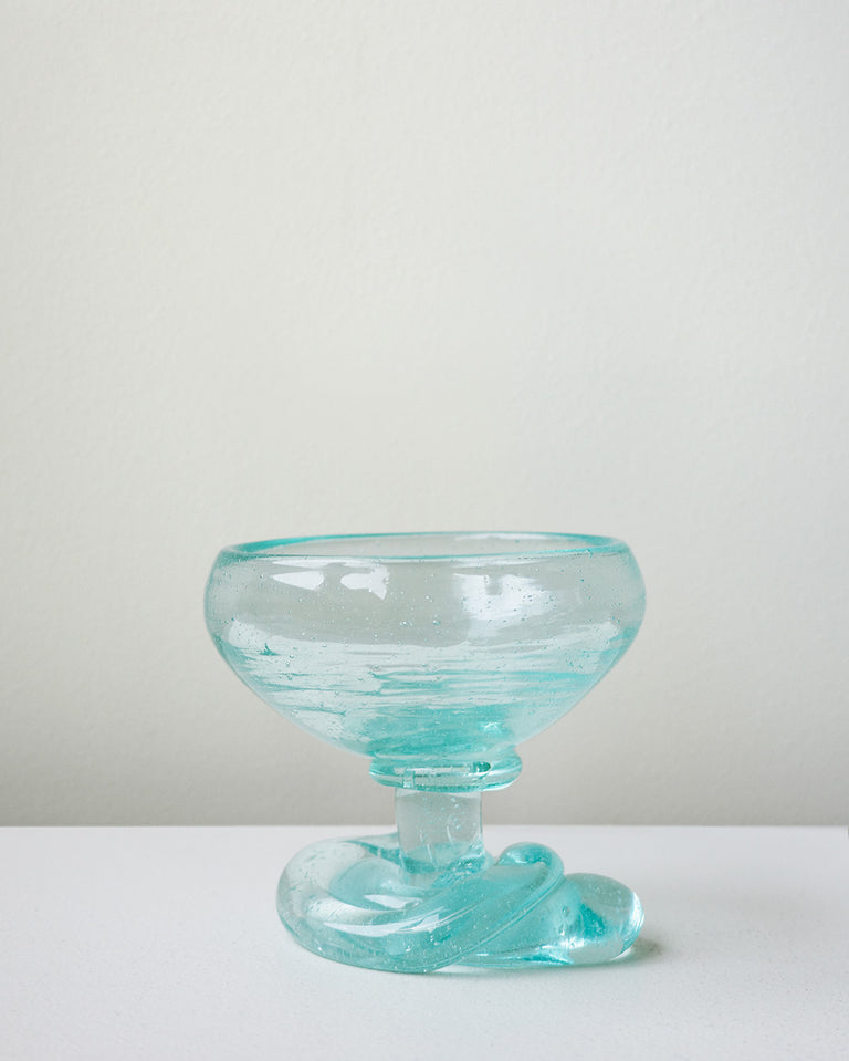 The Slow Thaw - Recycled Glass Ice Cream Bowl in Clear