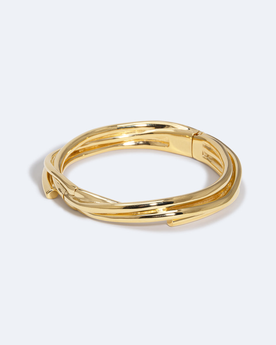 The Shifting Ground Beneath Our Feet - Gold Plated Bangle