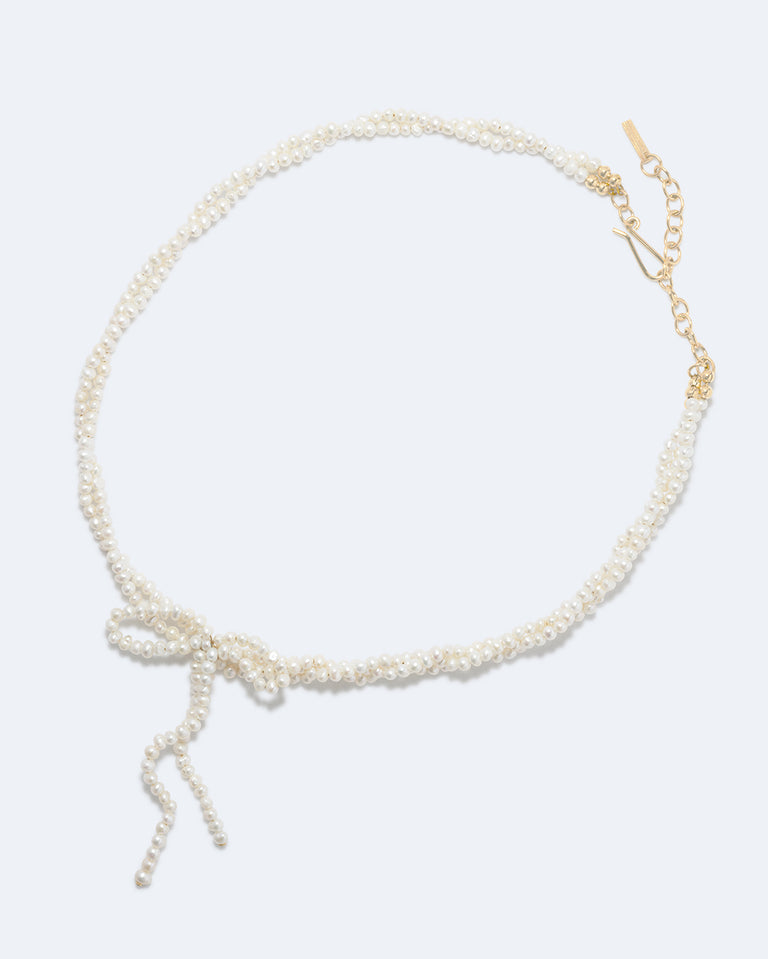 An Inquiry Into Contradictions - Pearl and Recycled Gold Vermeil Necklace