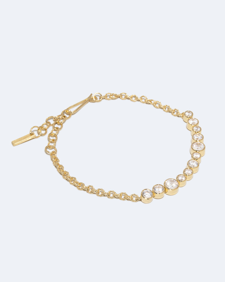 Wild Eyed - Bracelet en Zirconia et Vermeil d'Or Recyclé