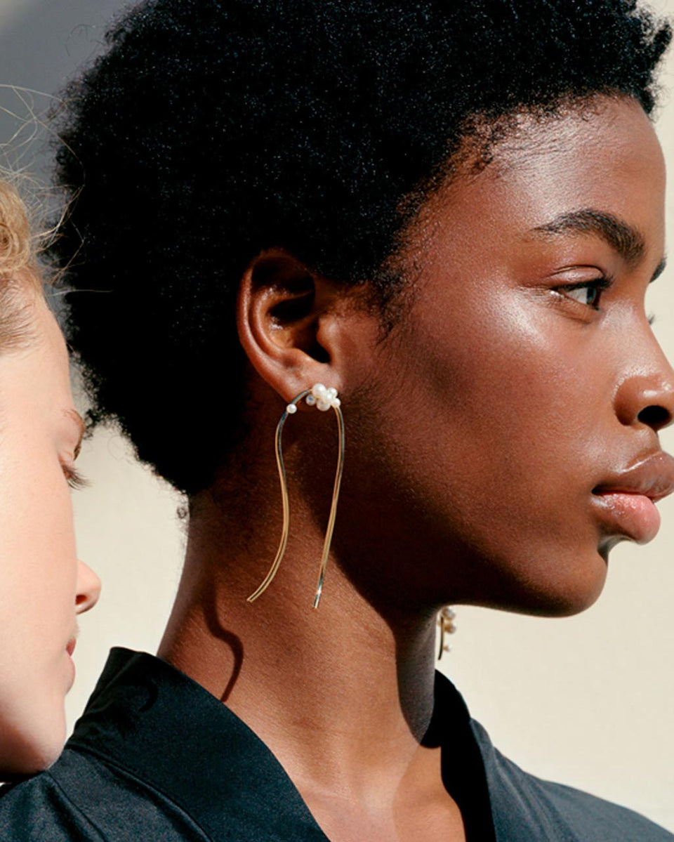 Wild Relatives - Pearl and Gold Vermeil Earrings