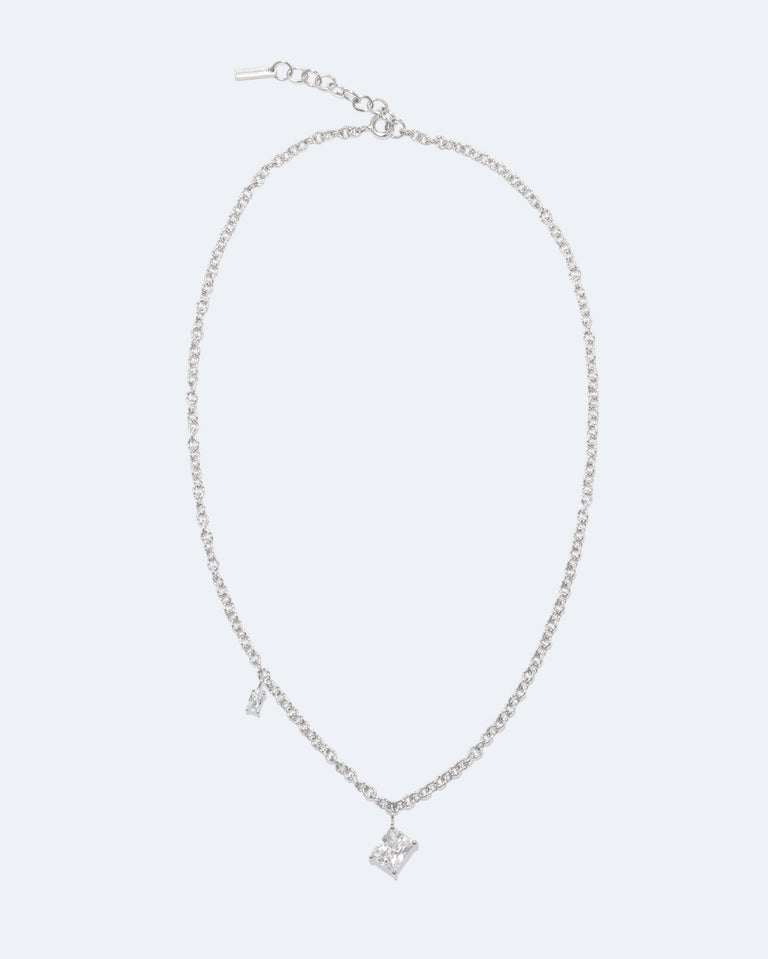 Rêves Chiffrés - Collier en Zircon et Argent Sterling
