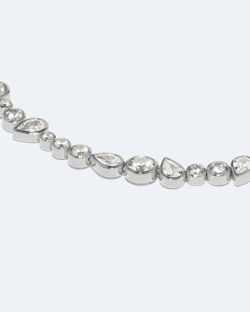 A Few Good Anti‐Heroes - Zirconia and Recycled Silver Necklace