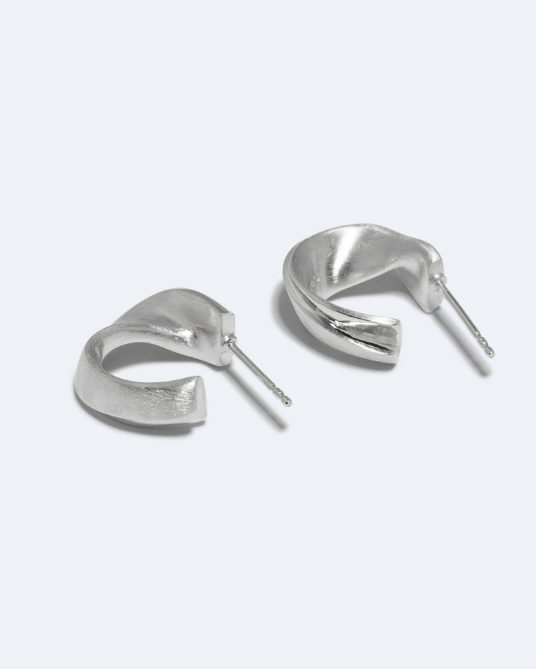 Plume - Recycled Silver Earrings