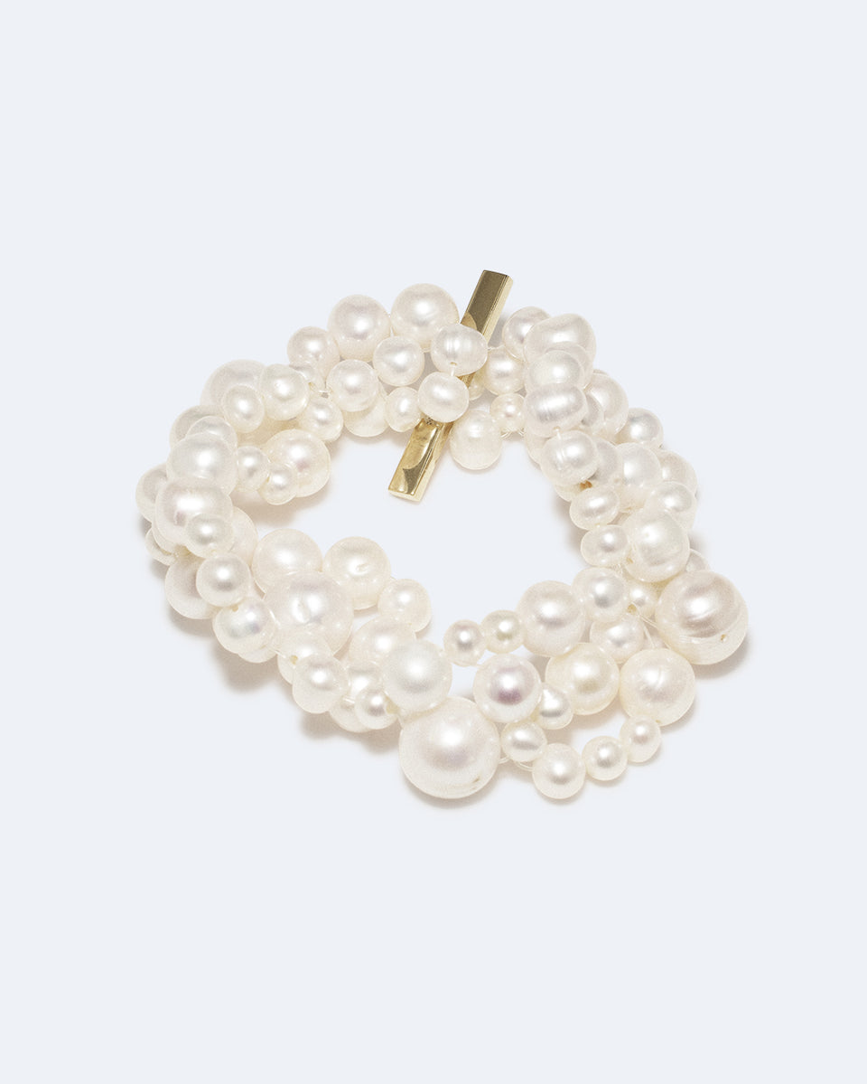 The Inevitable Husband - Pearl and Recycled Gold Vermeil Bracelet