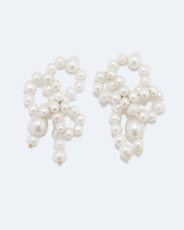 Five Second Rule - Pearl and Recycled Gold Vermeil Earrings