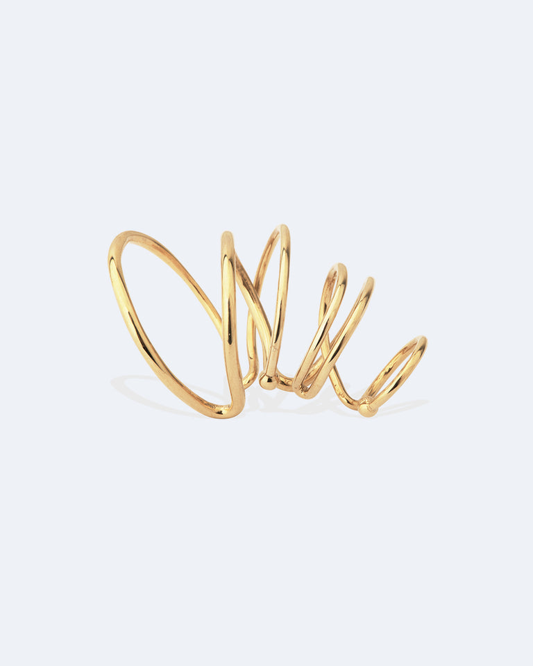 Bend in the River - Recycled Gold Vermeil Ear Cuff