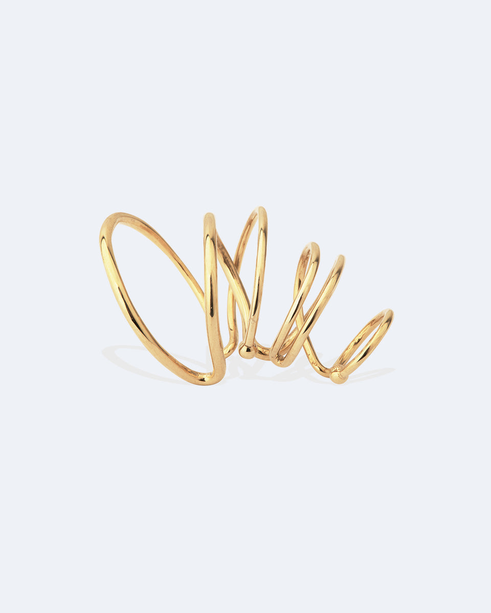 Bend in the River - Recycled Gold Vermeil Ear Cuff