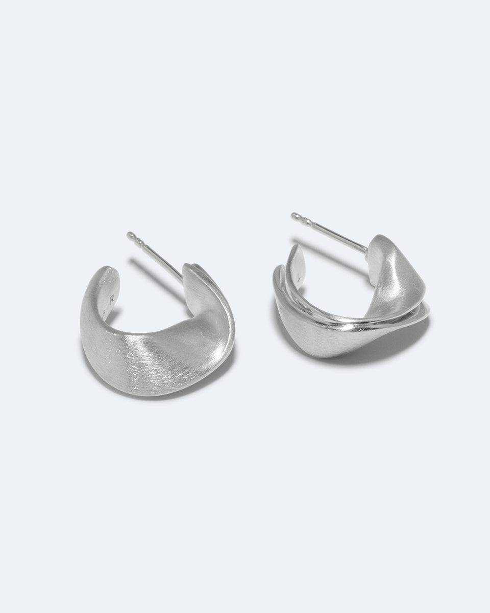 Plume - Recycled Silver Earrings