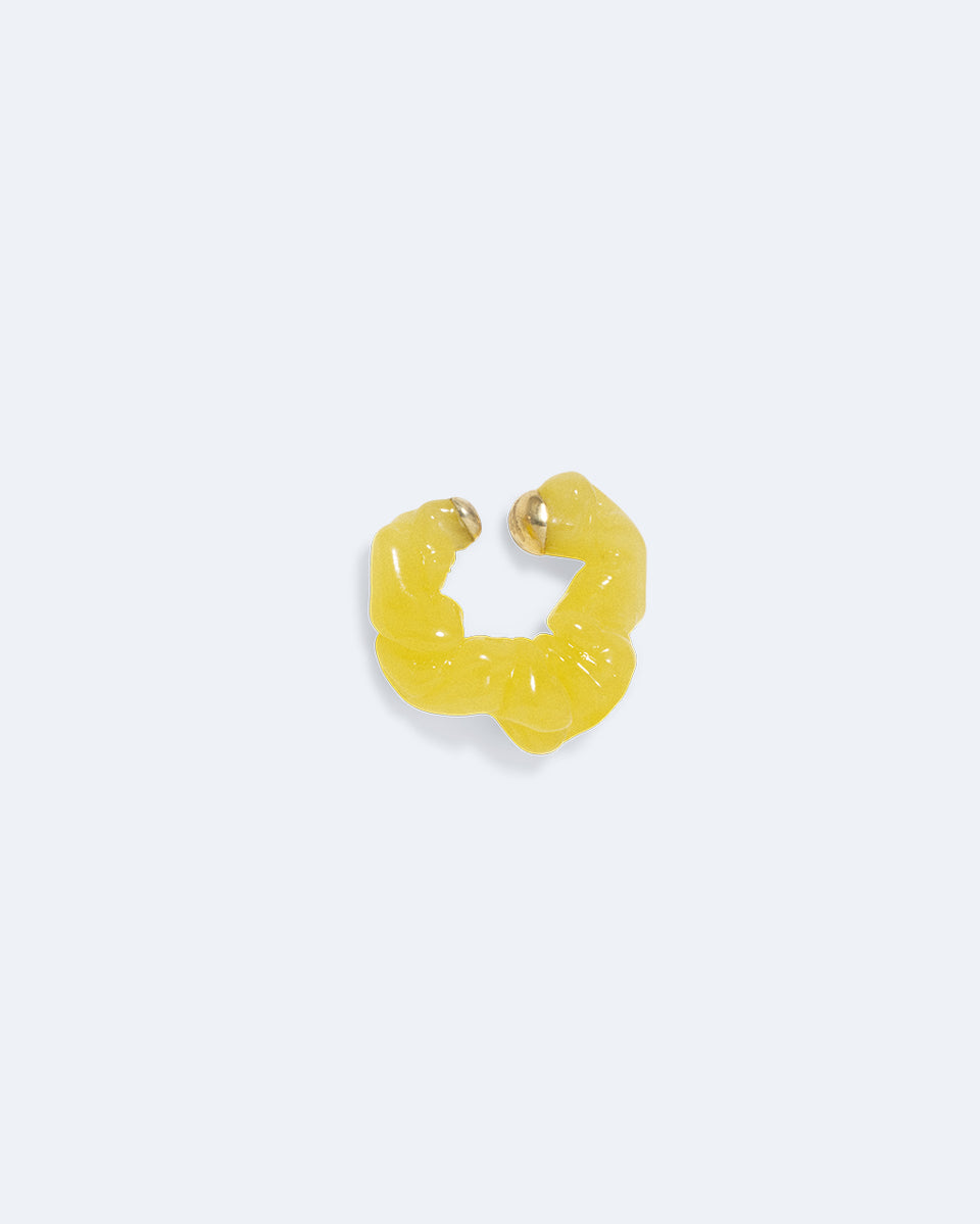 Ruffle - Yellow Bio Resin and Recycled Gold Vermeil Ear Cuff