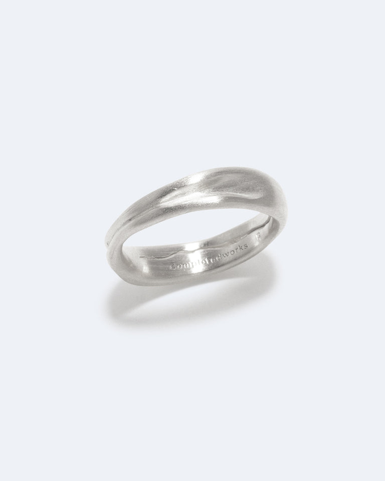 Dégonflé (« Ne pas gonfler ») - Bague plaquée platine