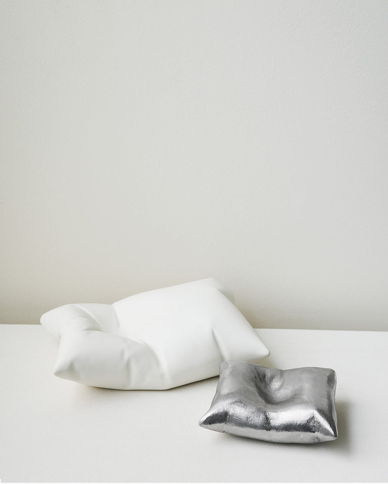 Amorti - Coussin en aluminium argenté