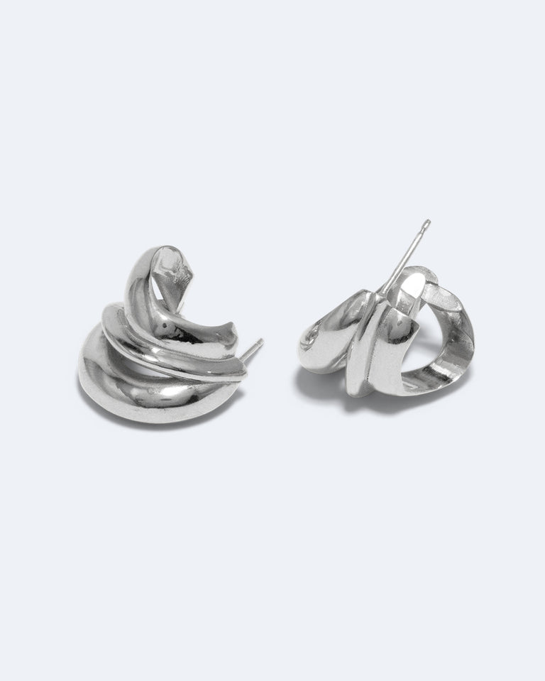 Dollop - Boucles d'oreilles en argent recyclé