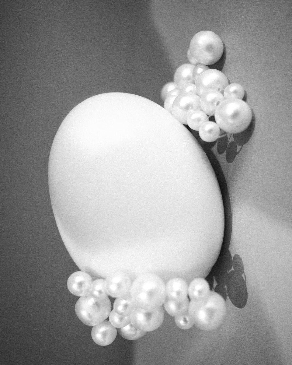 What's the Big Idea? - Pearl and Gold Vermeil Earrings