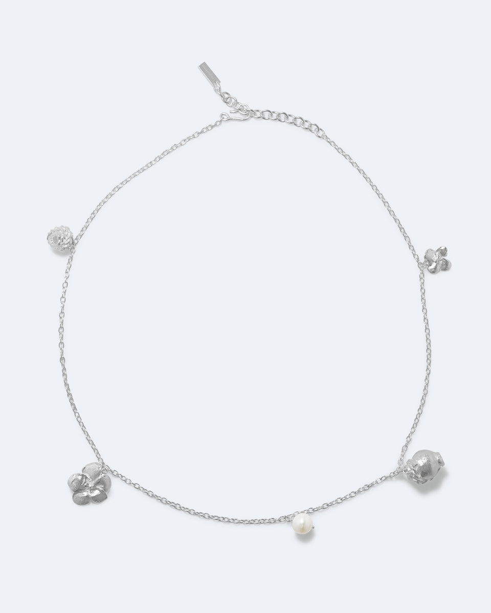 Aurelia - Pearl and Silver Plated Necklace