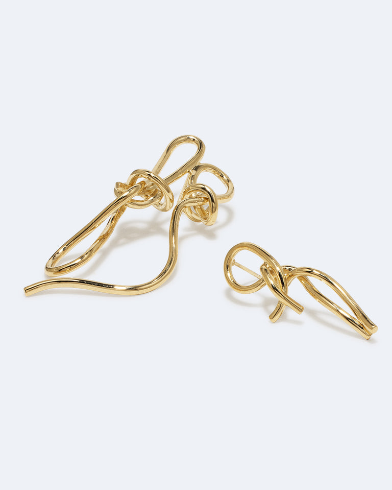 Boucles d'oreilles Double Thread - Vermeil Or